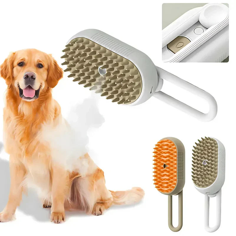 Spazzola Vapore 3in1 per Cani e Gatti