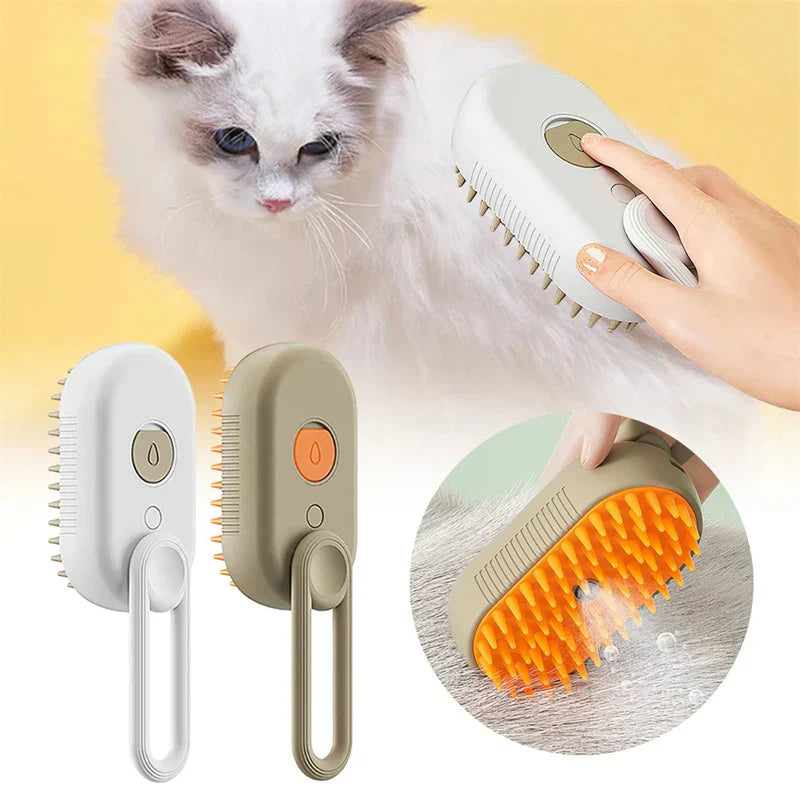 Spazzola Vapore 3in1 per Cani e Gatti